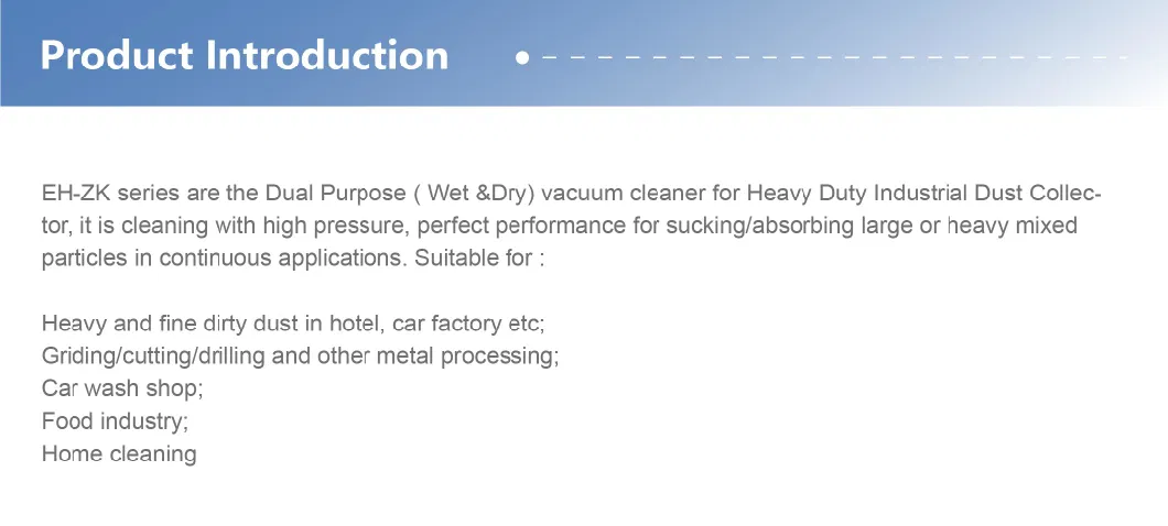 Wet and Dry Air Pulse Jet Cleaning Heavy Duty Industrial Vacuum Cleaner